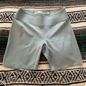 Medium baby blue/grey toned Uniqlo  AIRism biker/everyday wear shorts